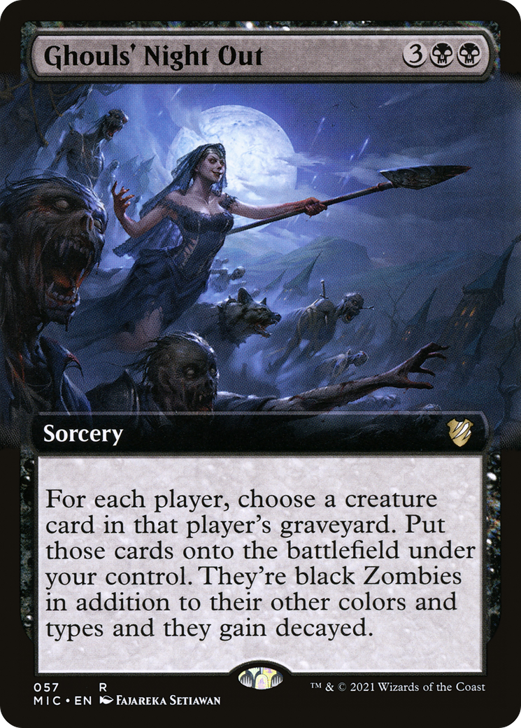 Image of Ghouls' Night Out (Extended Art) [Innistrad: Midnight Hunt Commander]