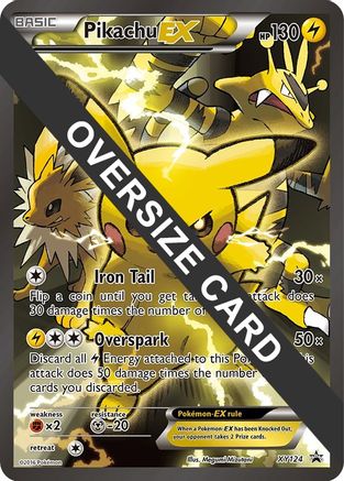 Image of Pikachu EX (XY124) (Jumbo Card) [XY: Black Star Promos]