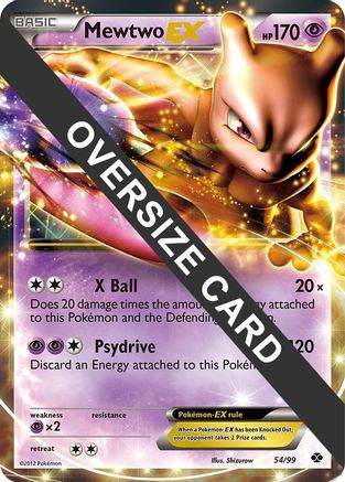 Image of Mewtwo EX (54/99) (Jumbo Card) [Black & White: Next Destinies]