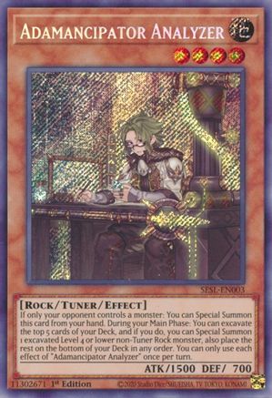 Image of Adamancipator Analyzer [SESL-EN003] Secret Rare