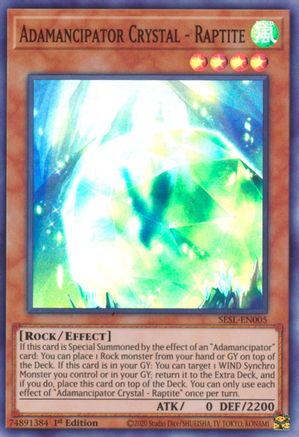 Image of Adamancipator Crystal - Raptite [SESL-EN005] Super Rare