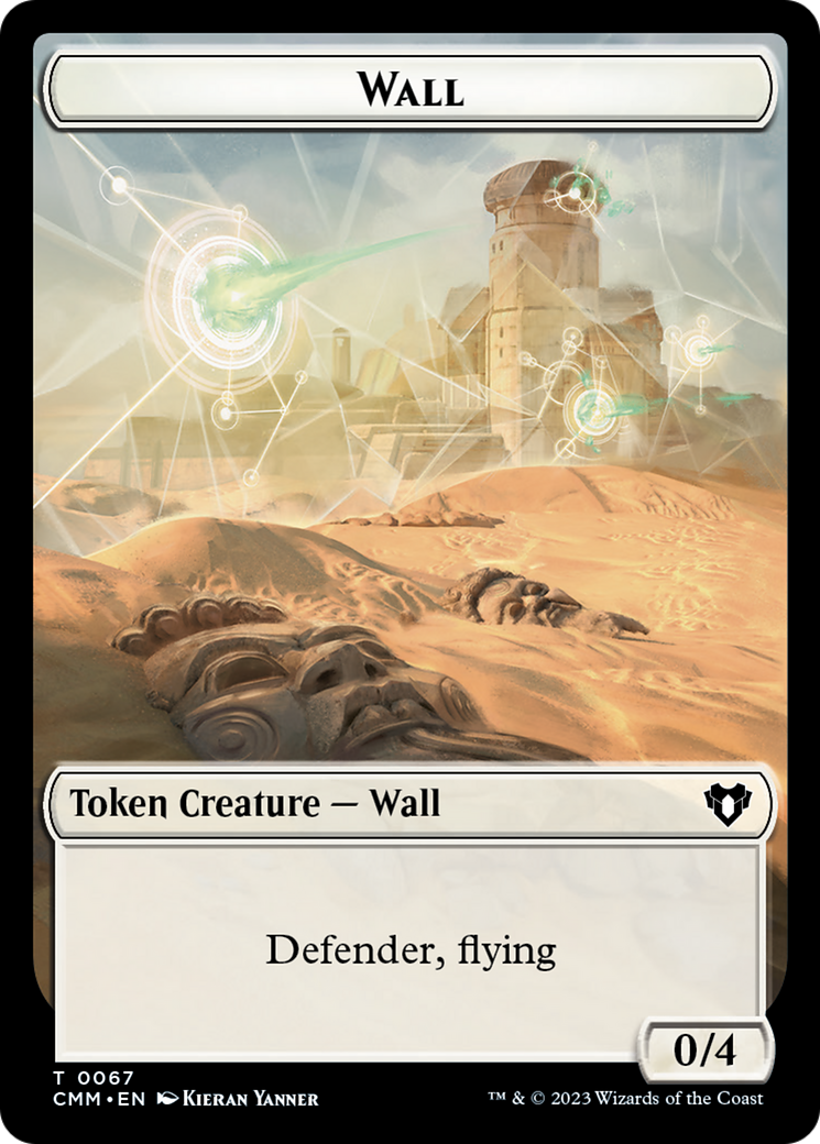 Image of Wall // Kor Ally Double-Sided Token [Commander Masters Tokens]