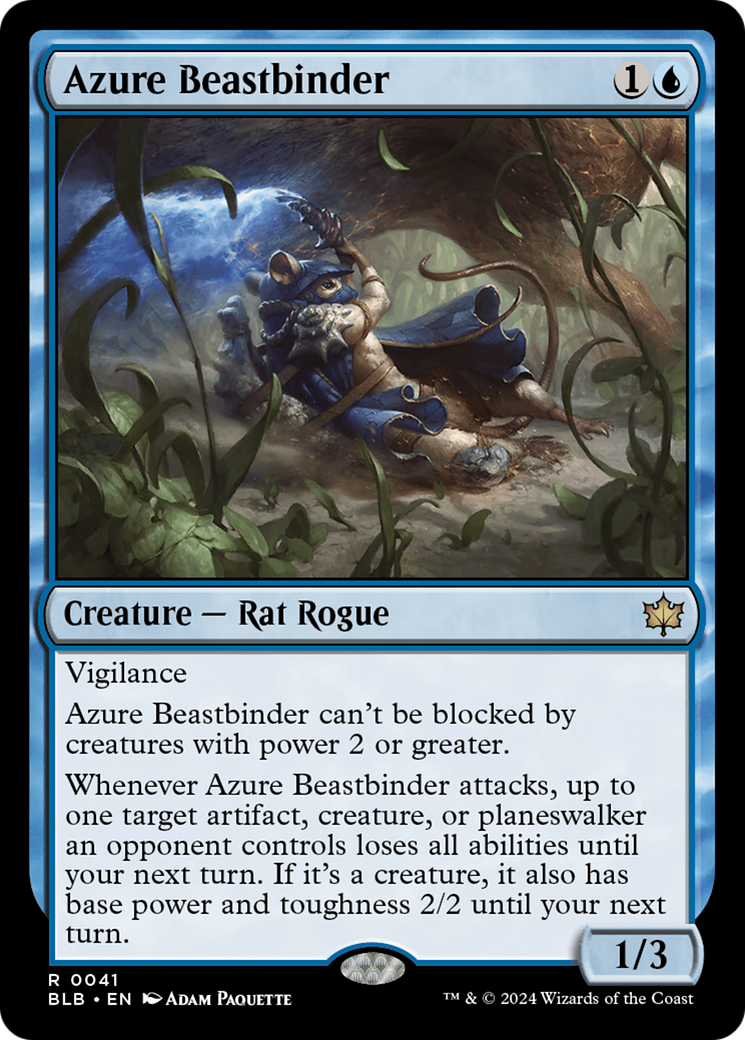 Image of Azure Beastbinder [Bloomburrow]