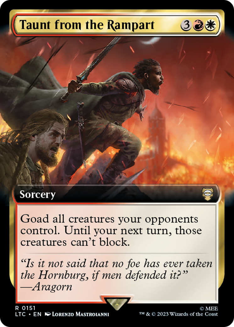 Image of Taunt from the Rampart (Extended Art) [The Lord of the Rings: Tales of Middle-Earth Commander]