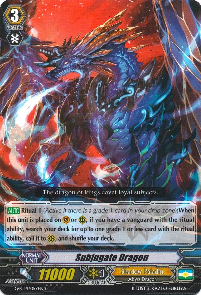 Image of Subjugate Dragon (G-BT14/057EN) [Divine Dragon Apocrypha]