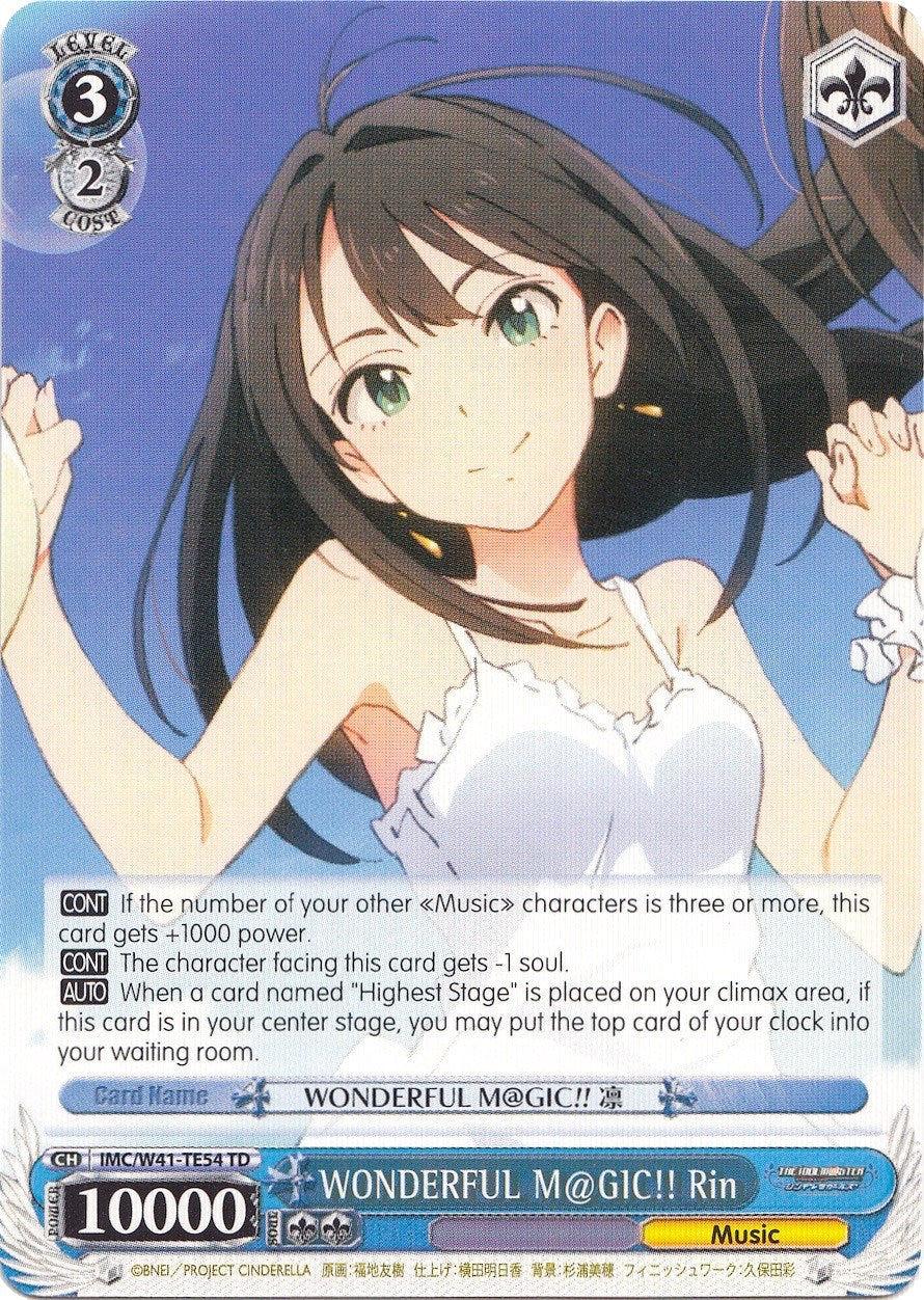 Image of WONDERFUL M@GIC!! Rin (IMC/W41-TE54 TD) [The iDOLM@STER Cinderella Girls]