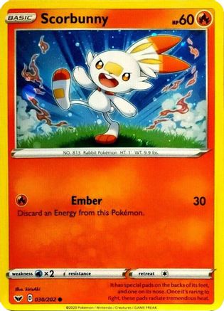 Image of Scorbunny (030/202) (Cosmos Holo) [Sword & Shield: Base Set]