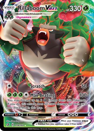 Image of Rillaboom VMAX (018/192) [Sword & Shield: Rebel Clash]