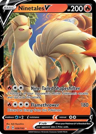 Image of Ninetales V (026/192) [Sword & Shield: Rebel Clash]