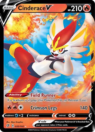Image of Cinderace V (035/192) [Sword & Shield: Rebel Clash]