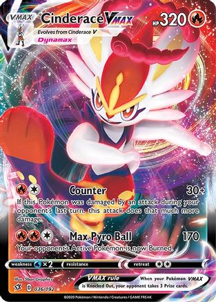 Image of Cinderace VMAX (036/192) [Sword & Shield: Rebel Clash]