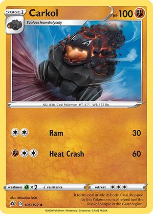 Image of Carkol (106/192) [Sword & Shield: Rebel Clash]