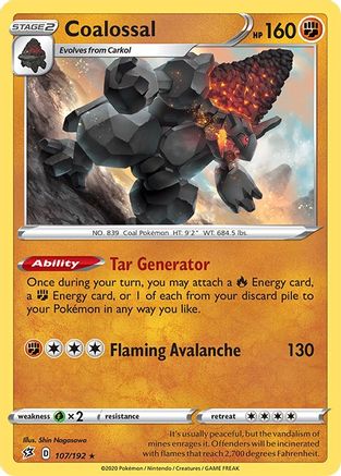 Image of Coalossal (107/192) [Sword & Shield: Rebel Clash]