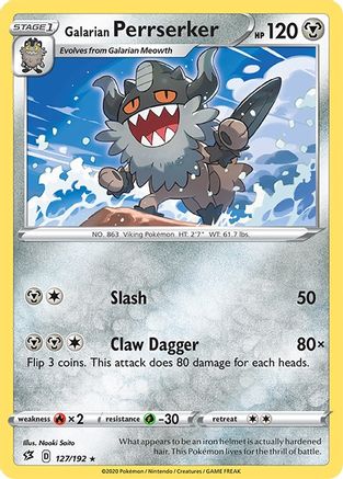 Image of Galarian Perrserker (127/192) [Sword & Shield: Rebel Clash]