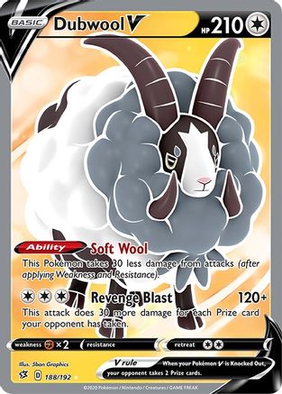 Image of Dubwool V (188/192) [Sword & Shield: Rebel Clash]