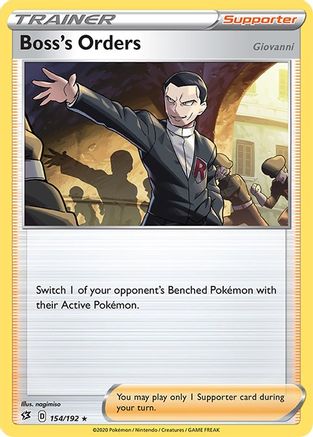 Image of Boss's Orders (154/192) (Giovanni) [Sword & Shield: Rebel Clash]