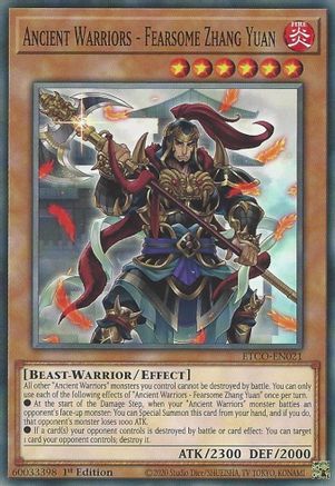 Image of Ancient Warriors - Fearsome Zhang Yuan [ETCO-EN021] Common