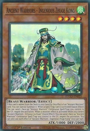Image of Ancient Warriors - Ingenious Zhuge Kong [ETCO-EN023] Super Rare