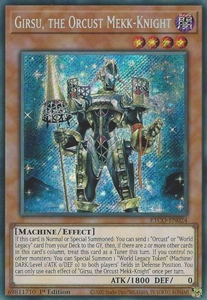Image of Girsu, the Orcust Mekk-Knight [ETCO-EN024] Secret Rare