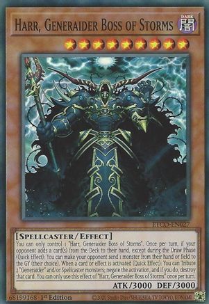 Image of Harr, Generaider Boss of Storms [ETCO-EN027] Super Rare