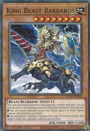 Image of King Beast Barbaros [ETCO-EN030] Common