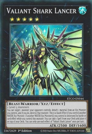 Image of Valiant Shark Lancer [ETCO-EN044] Super Rare
