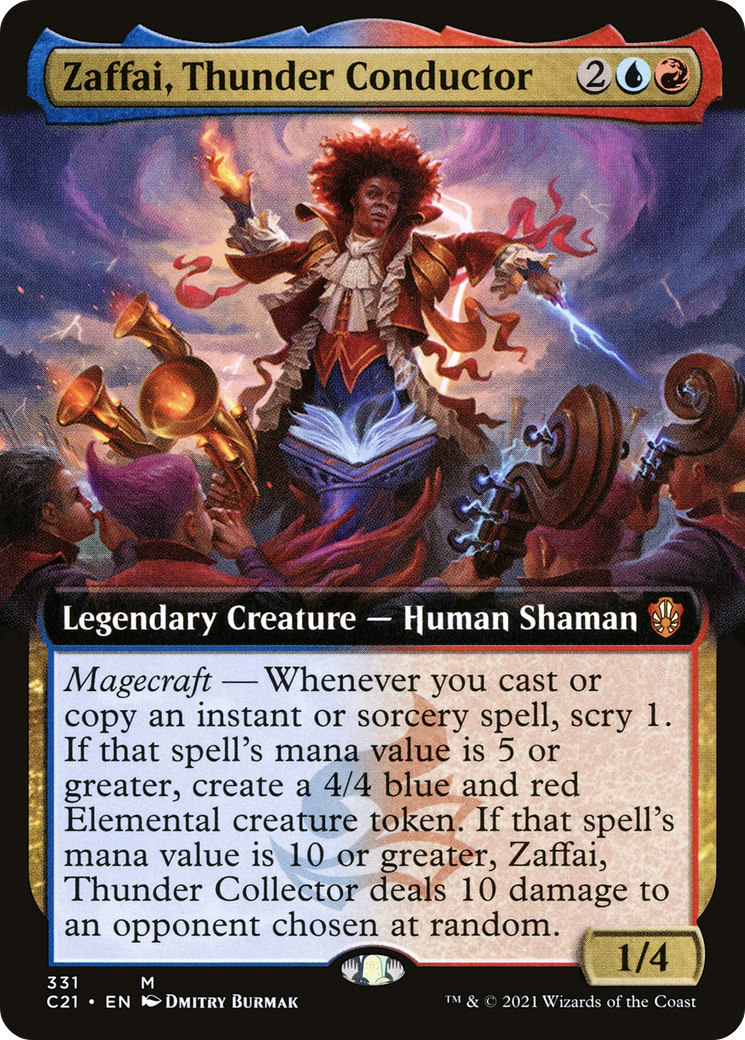 Image of Zaffai, Thunder Conductor (Extended Art) [Commander 2021]