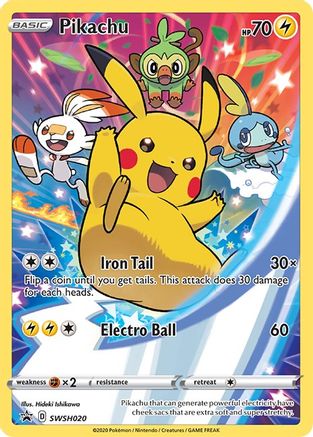 Image of Pikachu (SWSH020) [Sword & Shield: Black Star Promos]