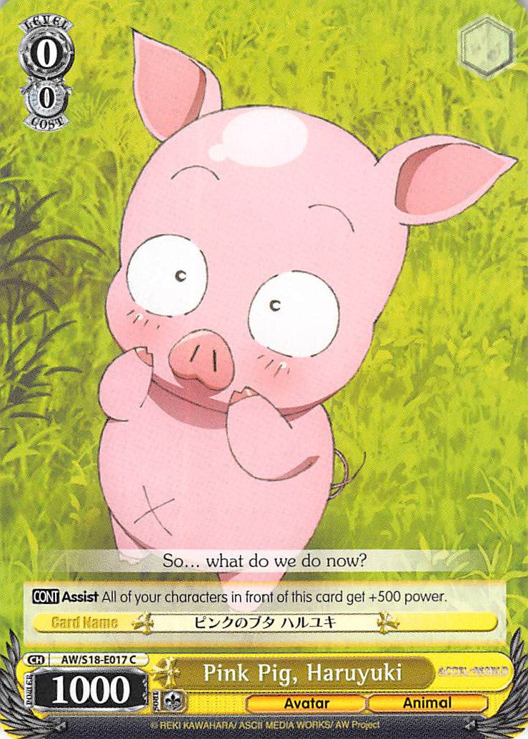 Image of Pink Pig, Haruyuki (AW/S18-E017 C) [Accel World]