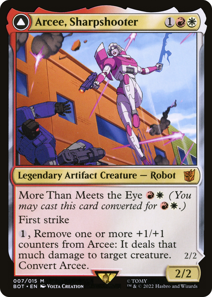 Image of Arcee, Sharpshooter // Arcee, Acrobatic Coupe [Transformers]