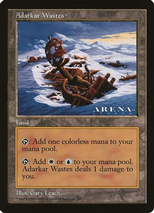 Image of Adarkar Wastes (Arena League) (OVER-) - Oversize Cards