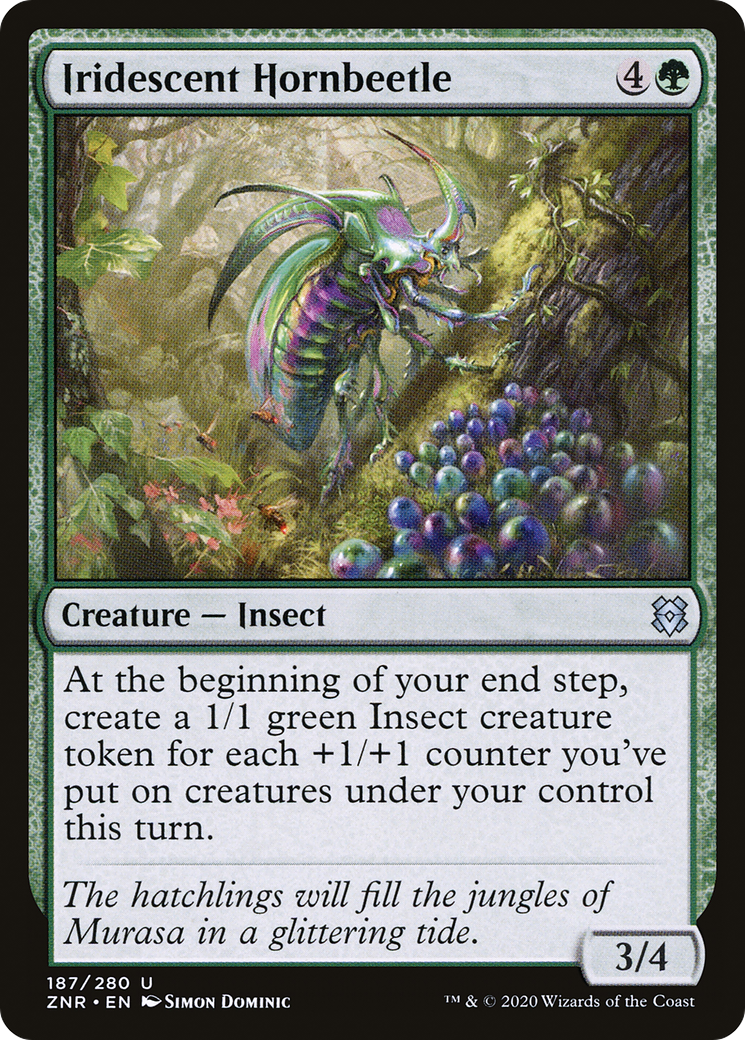 Image of Iridescent Hornbeetle [Zendikar Rising]