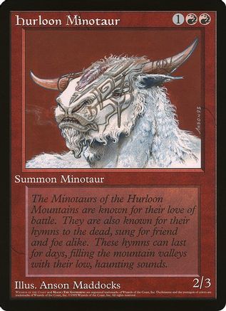 Image of Hurloon Minotaur (Wizards of the Coast Caravan Tours) (OVER-) - Oversize Cards