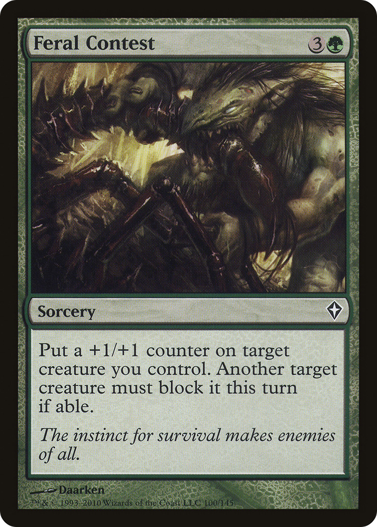 Image of Feral Contest [Worldwake]