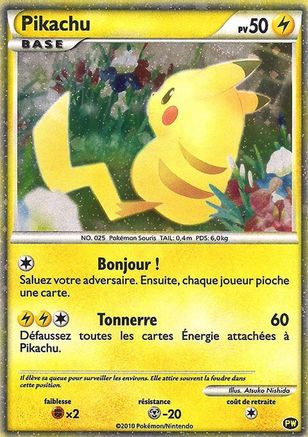 Image of Pikachu (French) 0PW  - Holofoil Pikachu World Collection Promos - Promo