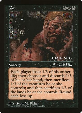 Image of Pox (1st Place) (Arena League) (OVER-) - Oversize Cards