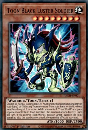 Image of Toon Black Luster Soldier [TOCH-EN001] Ultra Rare