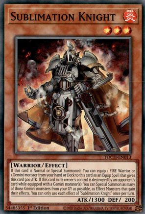 Image of Sublimation Knight [TOCH-EN013] Super Rare