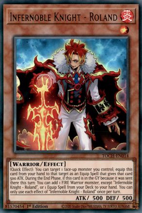 Image of Infernoble Knight - Roland [TOCH-EN014] Ultra Rare