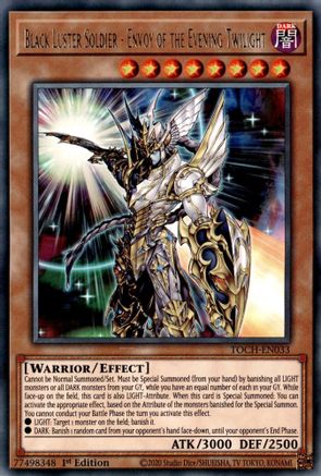 Image of Black Luster Soldier - Envoy of the Evening Twilight [TOCH-EN033] Rare