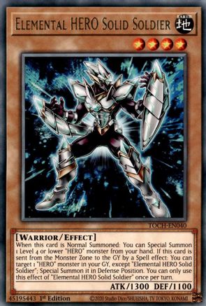 Image of Elemental Hero Solid Soldier [TOCH-EN040] Rare