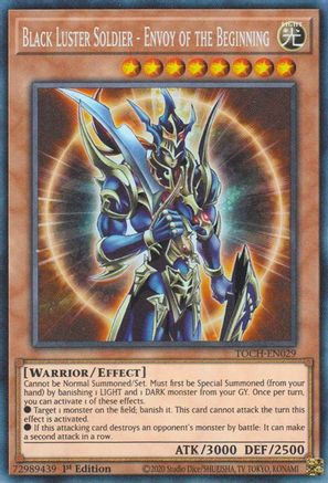 Image of Black Luster Soldier - Envoy of the Beginning [TOCH-EN029] Collector's Rare