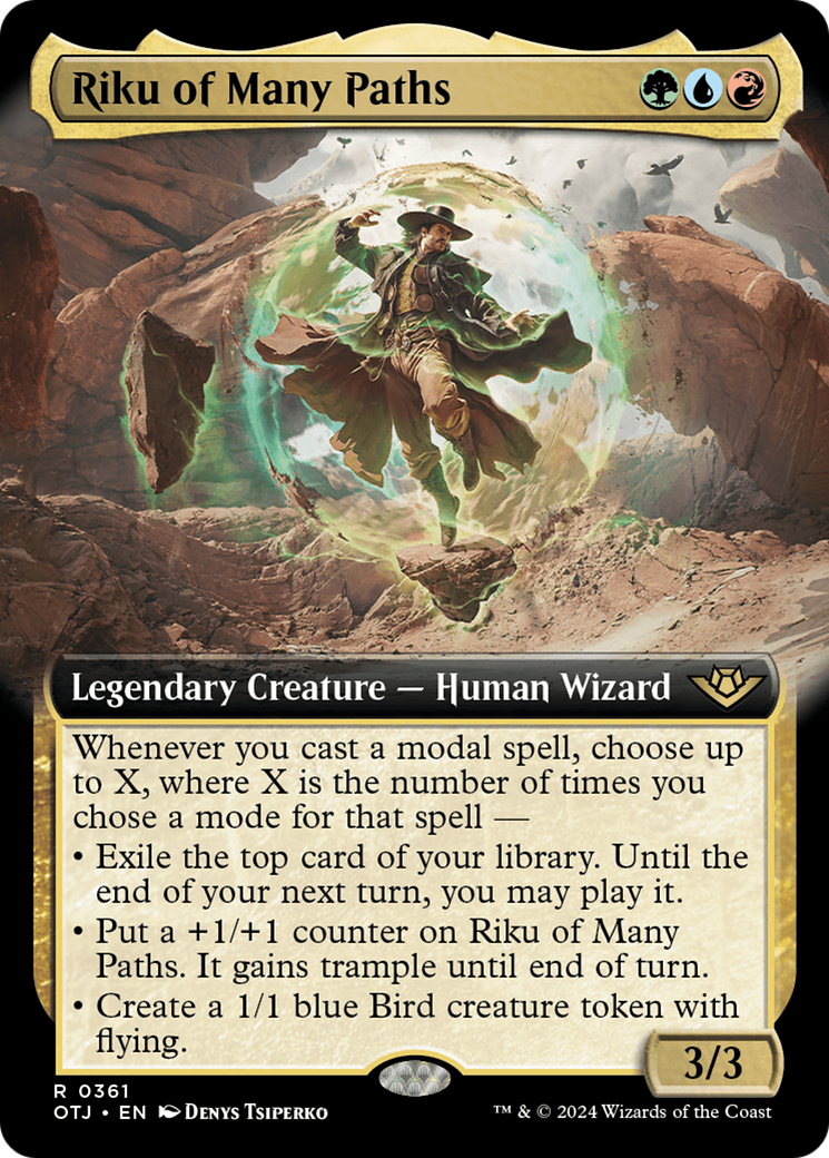 Image of Riku of Many Paths (Extended Art) [Outlaws of Thunder Junction]