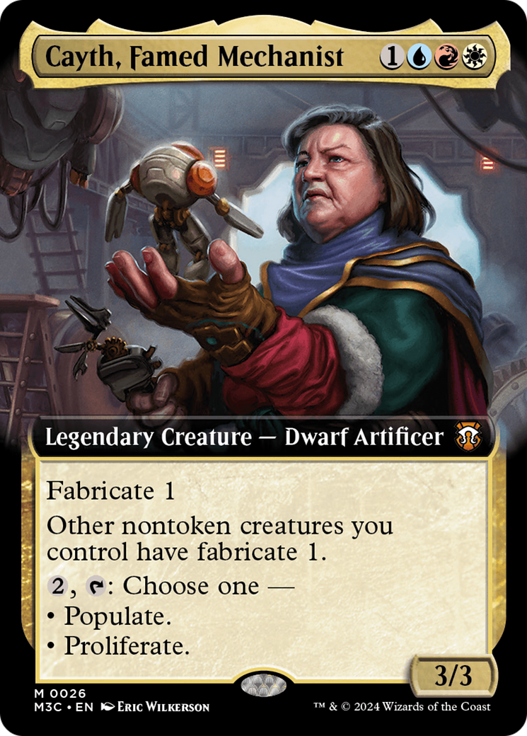 Image of Cayth, Famed Mechanist (Extended Art) [Modern Horizons 3 Commander]