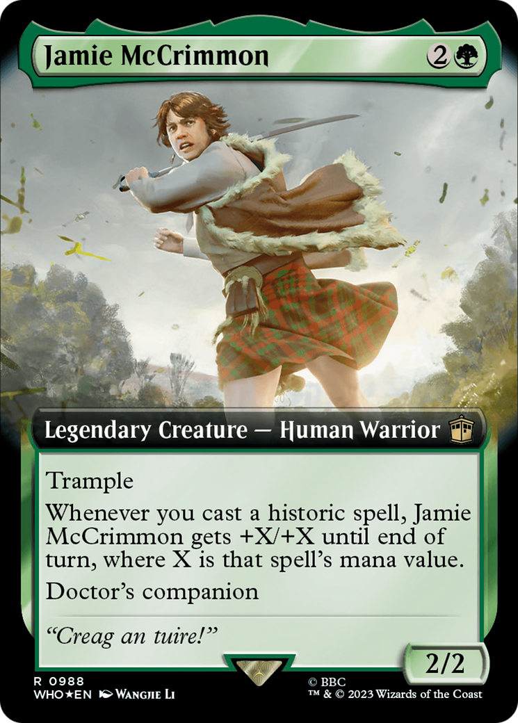 Image of Jamie McCrimmon (Extended Art) (Surge Foil) [Doctor Who]