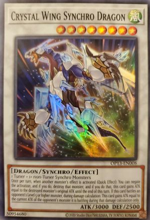 Image of Crystal Wing Synchro Dragon [OP13-EN008] Super Rare