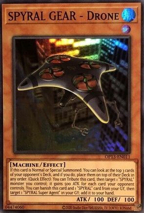 Image of SPYRAL GEAR - Drone [OP13-EN011] Super Rare