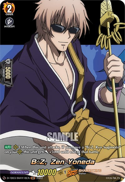 Image of BoZ, Zen Yoneda (D-TB03/SKR118EN) [Shaman King]