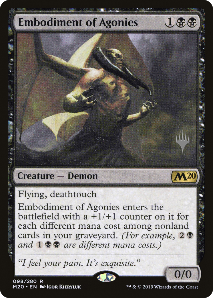 Image of Embodiment of Agonies (Promo Pack) [Core Set 2020 Promos]