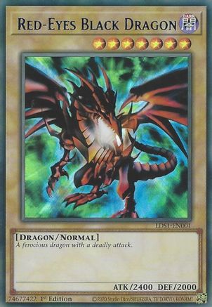 Image of Red-Eyes Black Dragon (Blue) [LDS1-EN001] Ultra Rare